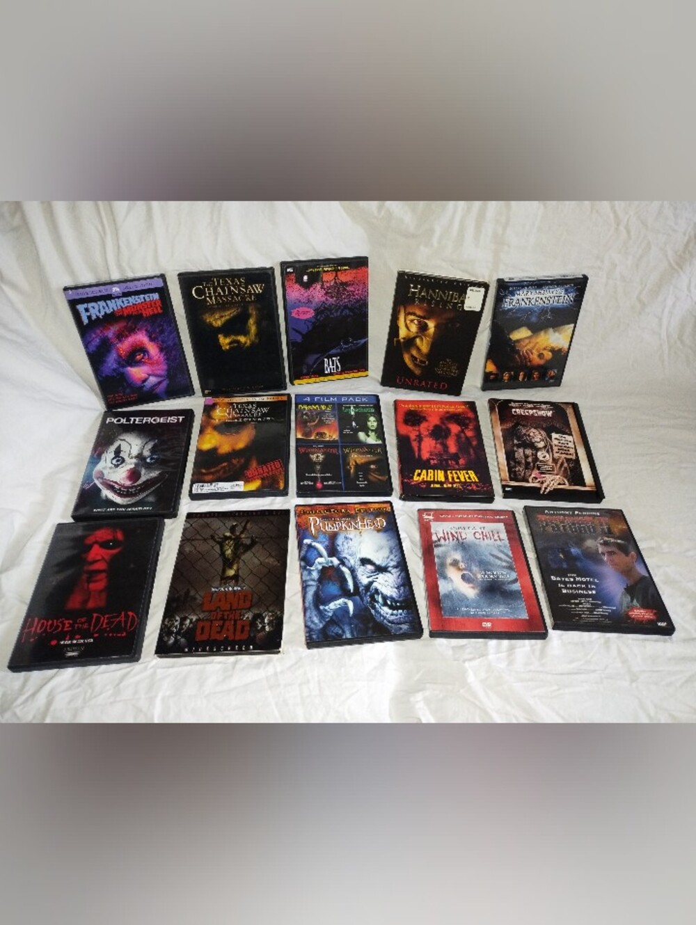 Halloween Horror Scary Movie DVD Lot  Pumpkin Head Chainsaw Massacre Frankenstei